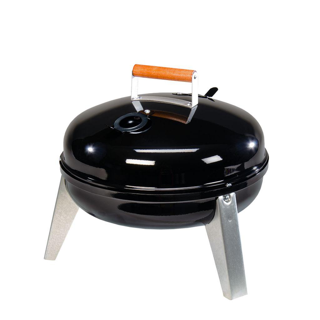 Black Americana Wherever dual-fuel electric and charcoal portable grill – view 2