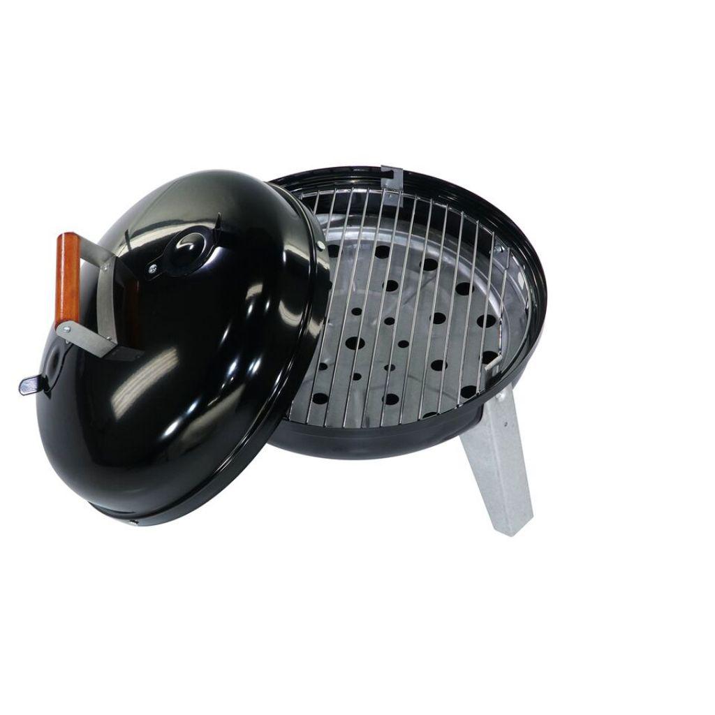 Black Americana Wherever dual-fuel electric and charcoal portable grill – view 3