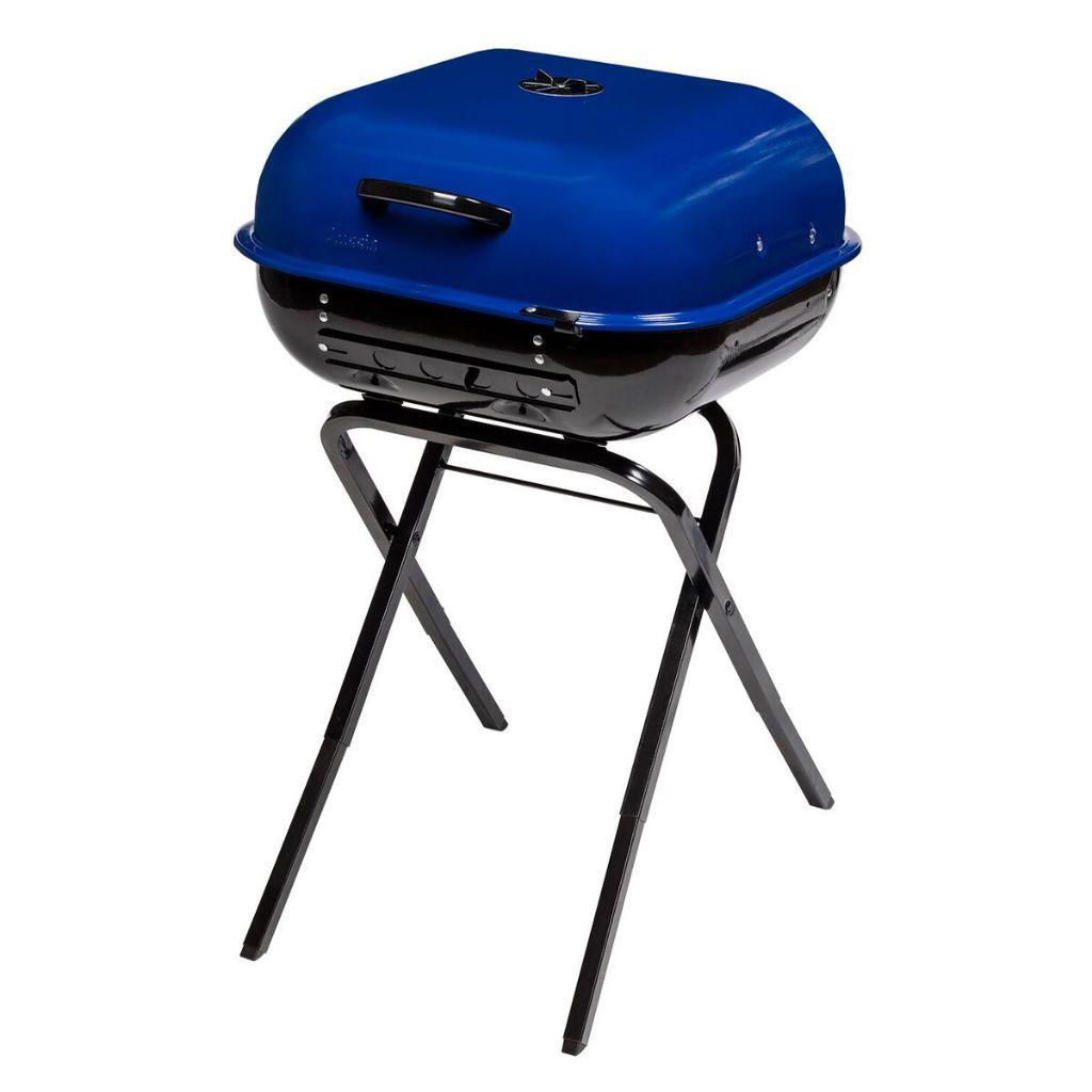 Americana Walk-A-Bout 2.0 portable charcoal grill with Ocean Blue lid – view 2