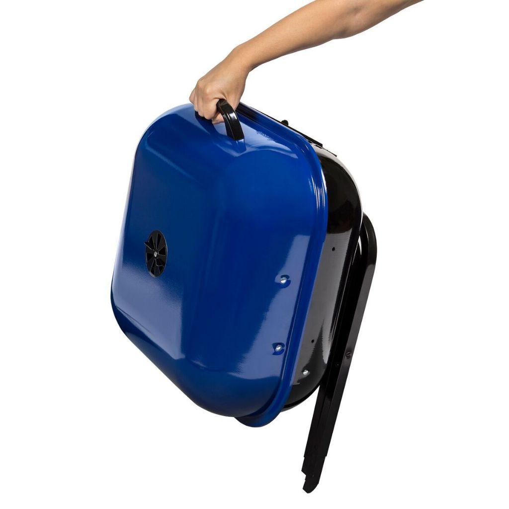 Americana Walk-A-Bout 2.0 portable charcoal grill with Ocean Blue lid – view 6