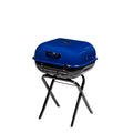 Americana Walk-A-Bout 2.0 portable charcoal grill with Ocean Blue lid
