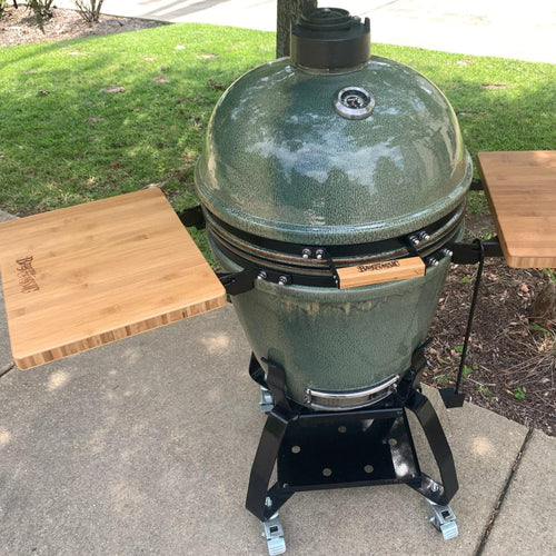 Bayou Classic 22 inch ceramic kamado grill with cypress leaf finish – view 2