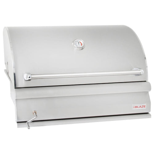 Blaze 32 inch stainless steel built-in charcoal grill – view 2