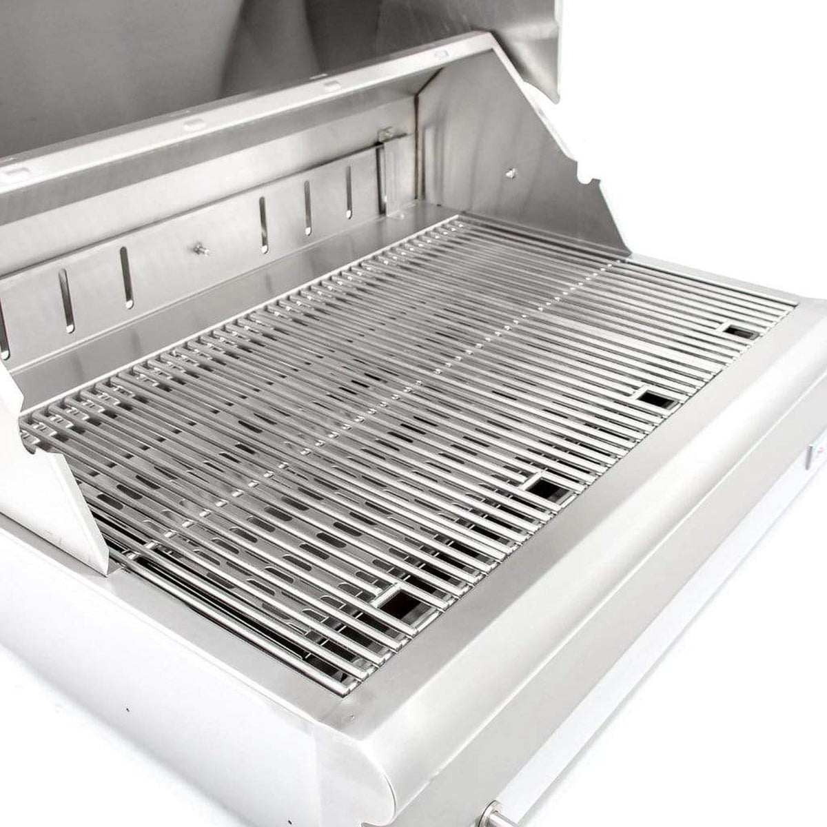 Blaze 32 inch stainless steel freestanding charcoal grill on cart – view 4
