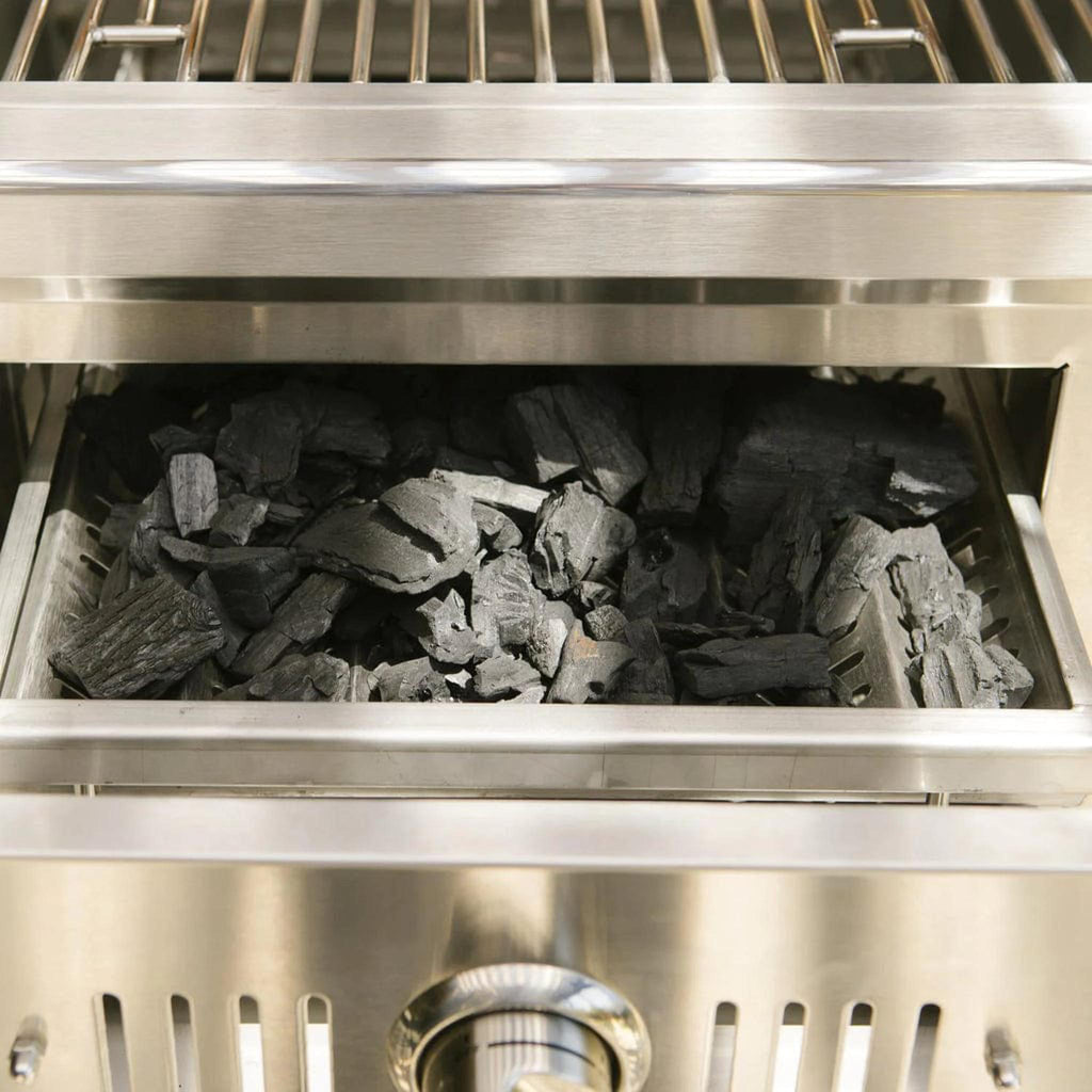 Coyote 36 inch built-in stainless steel charcoal grill – view 3