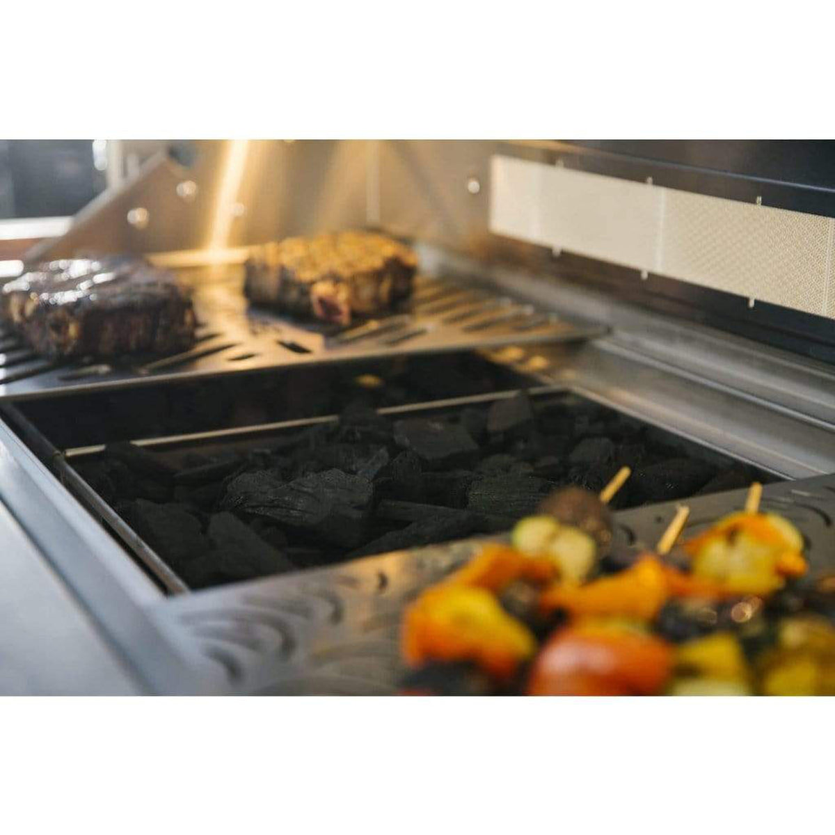 Coyote 36 inch built-in stainless steel charcoal grill – view 4