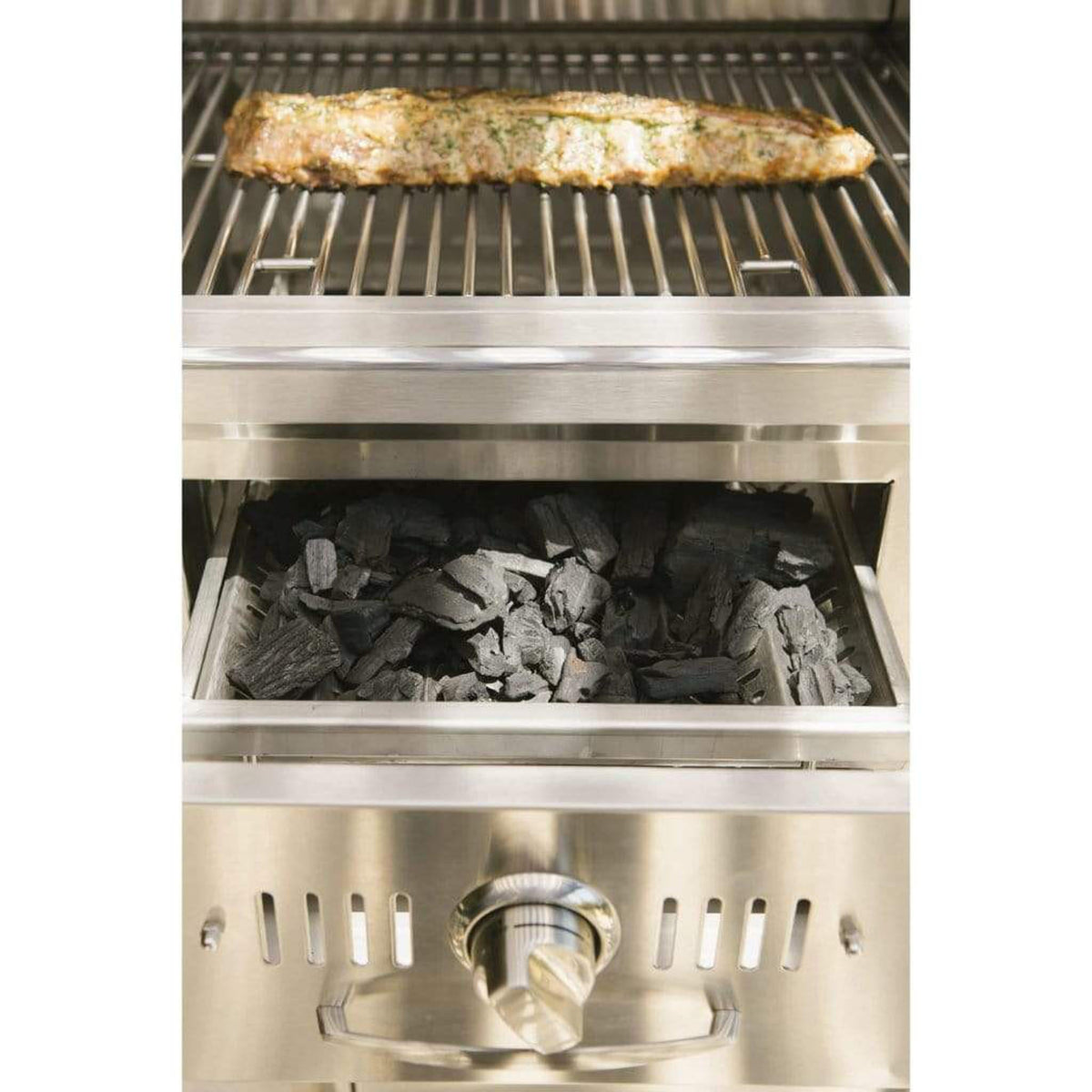 Coyote 36 inch built-in stainless steel charcoal grill – view 8