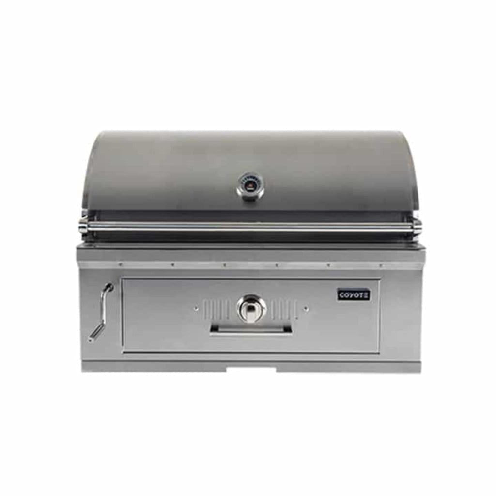 Coyote 36 inch built-in stainless steel charcoal grill