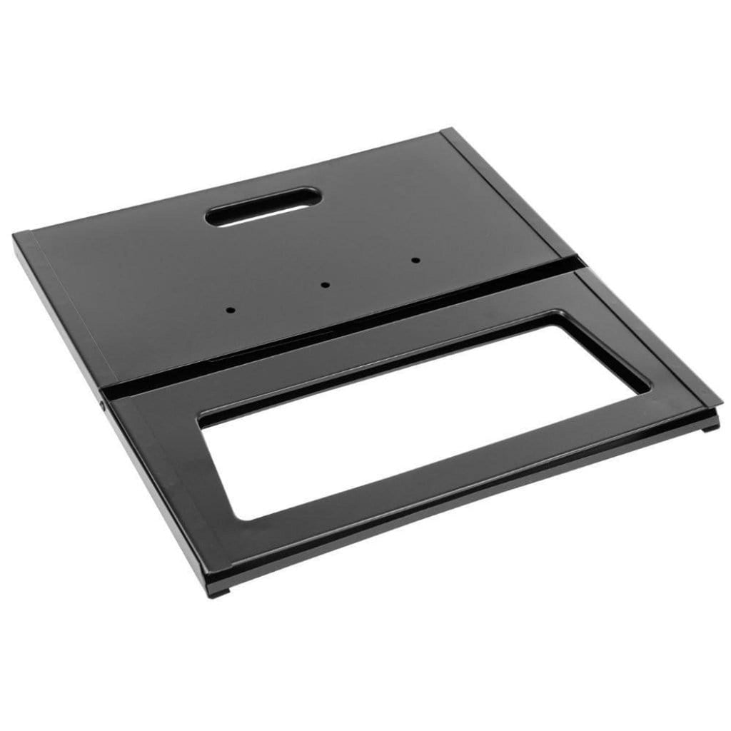 Fire Sense Notebook portable charcoal grill folded open on a table – view 10