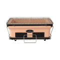 Fire Sense 18 inch handmade clay yakitori tabletop charcoal grill on chrome stand