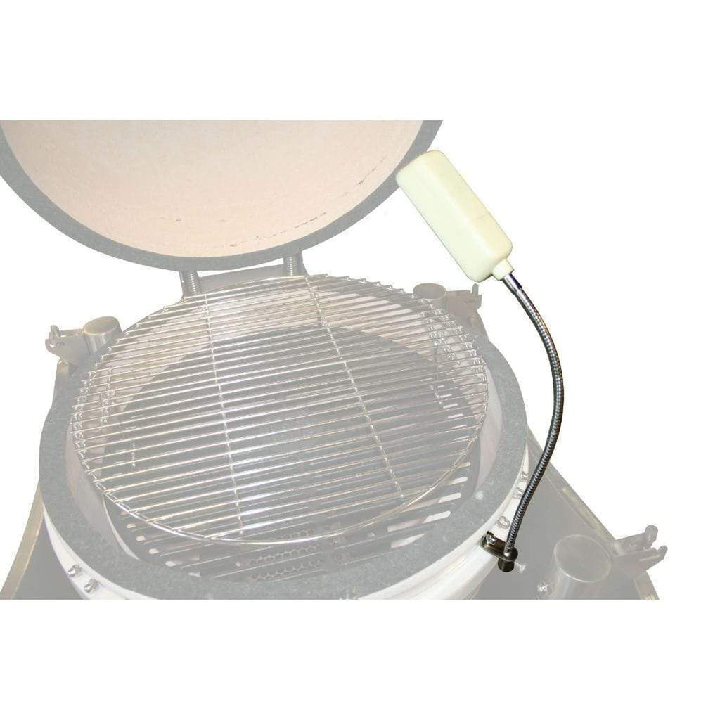 Gunmetal gray Icon Grills XD702 Maxis ceramic kamado grill on storage cart – view 20