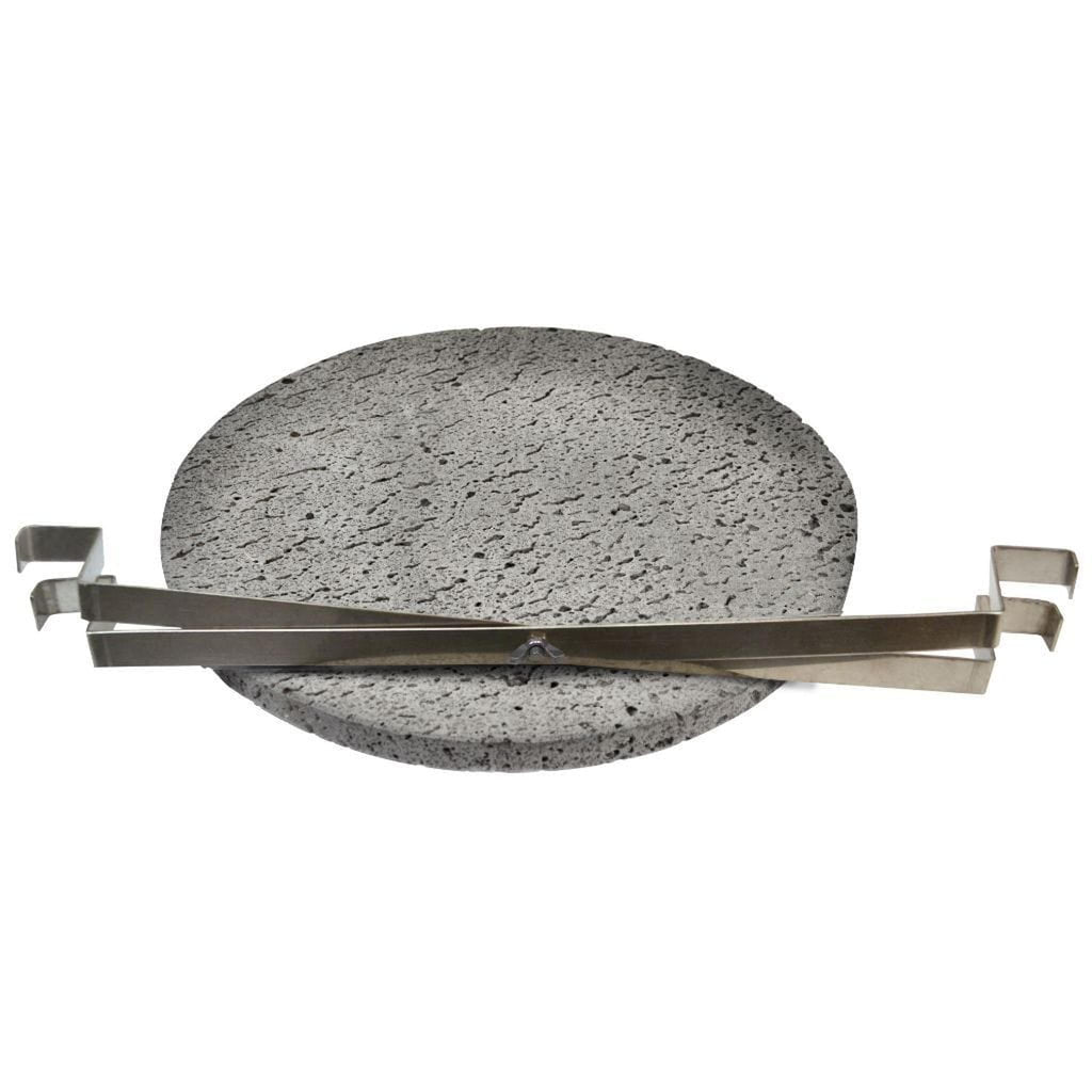 Gunmetal gray Icon Grills XD702 Maxis ceramic kamado grill on storage cart – view 21