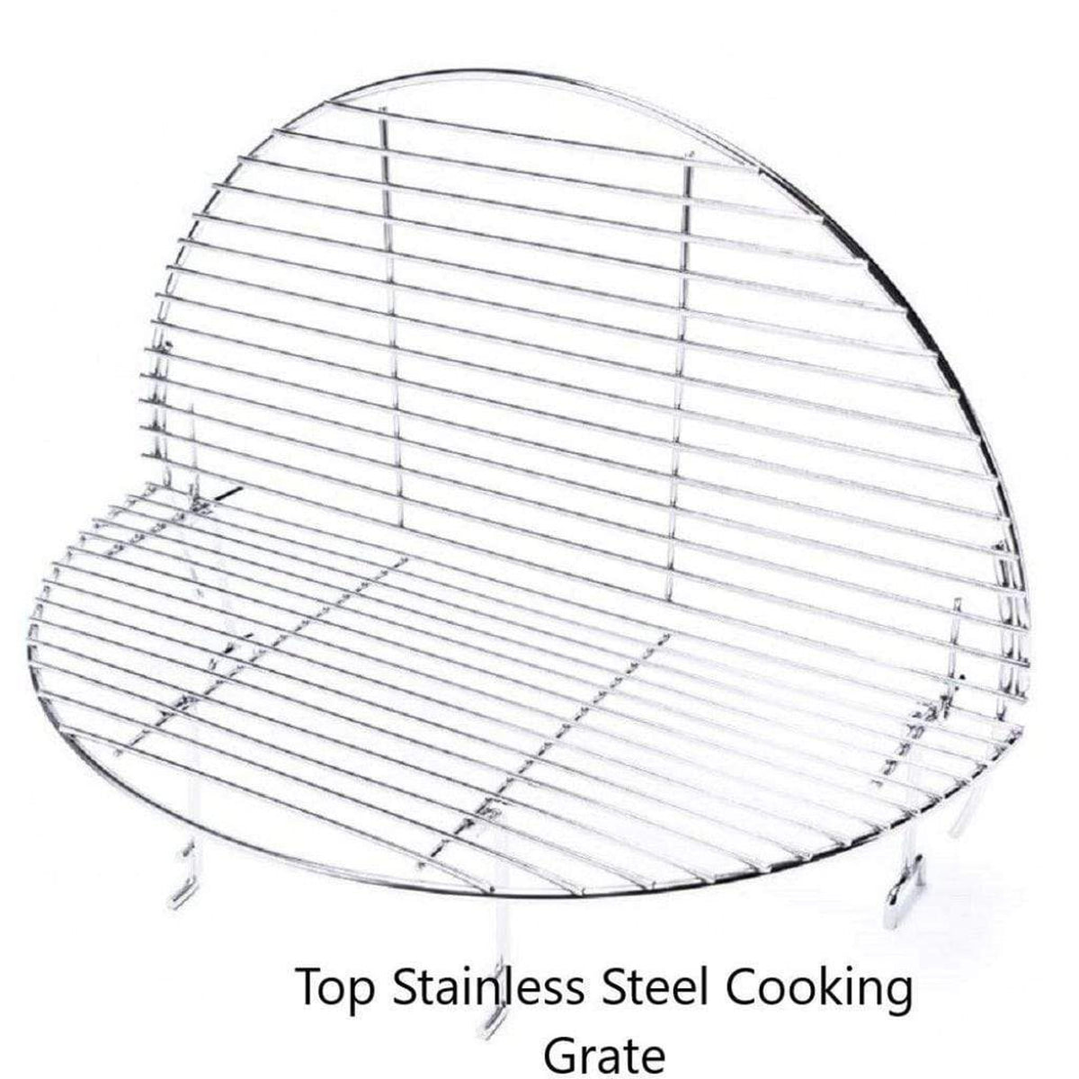 Gunmetal gray Icon Grills XD702 Maxis ceramic kamado grill on storage cart – view 22