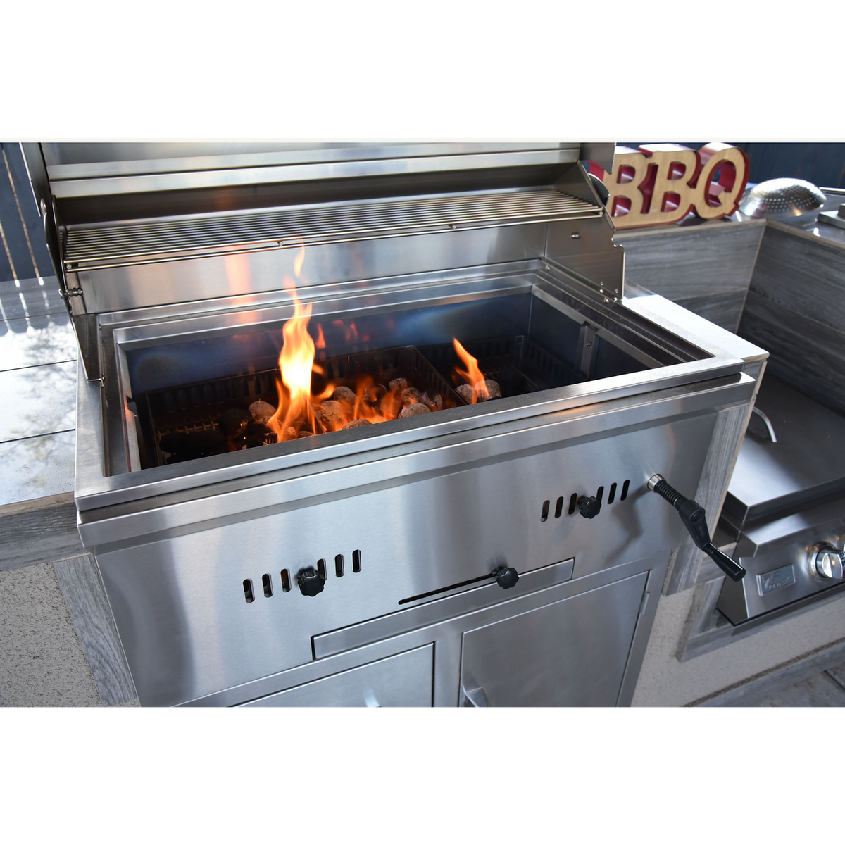 Kokomo Grills 32 inch built-in stainless steel charcoal grill – view 16