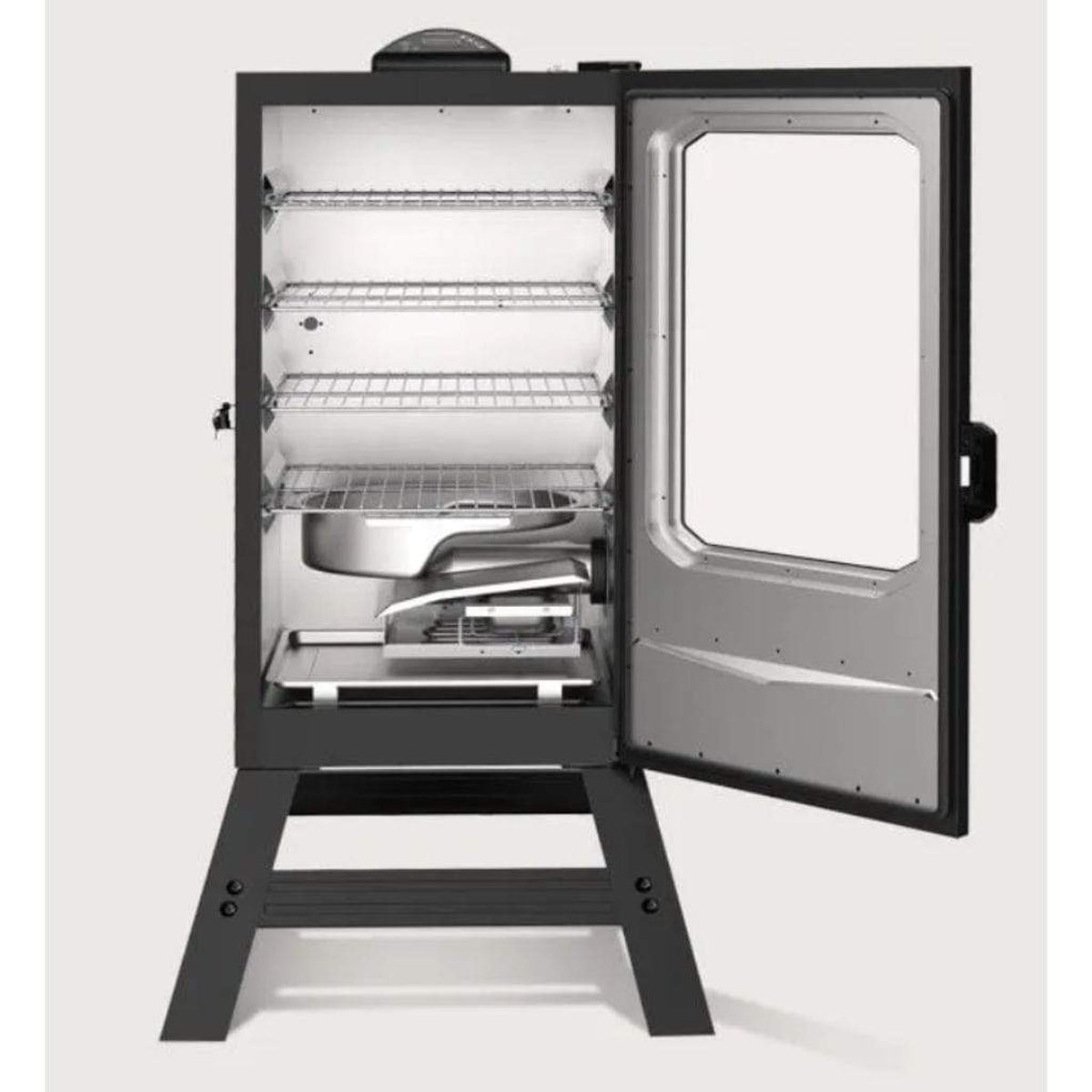 Black Masterbuilt digital electric smoker with four racks – view 2