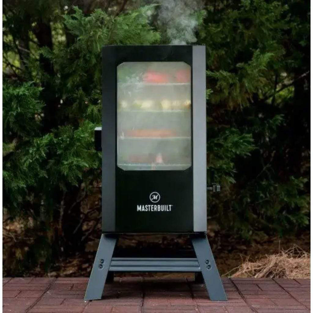 Black Masterbuilt digital electric smoker with four racks – view 3