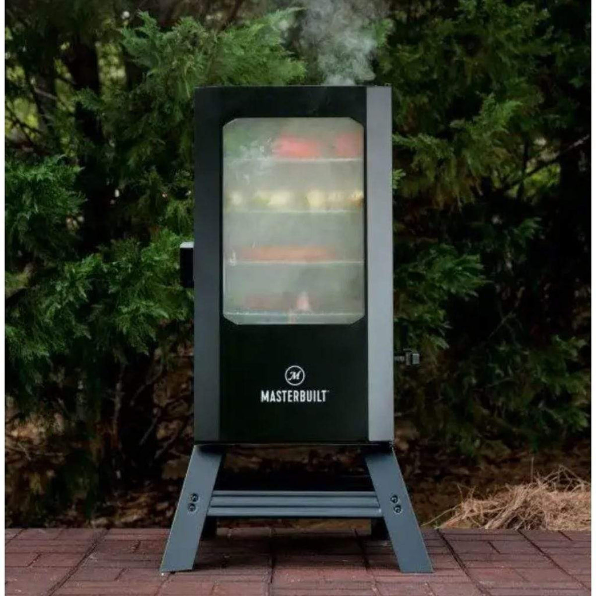 Black Masterbuilt digital electric smoker with four racks – view 3