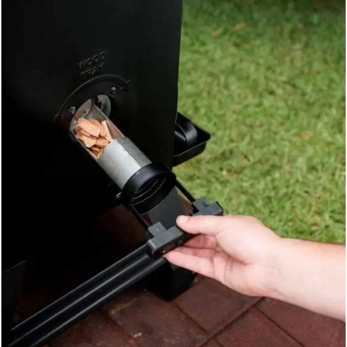 Black Masterbuilt digital electric smoker with four racks – view 5