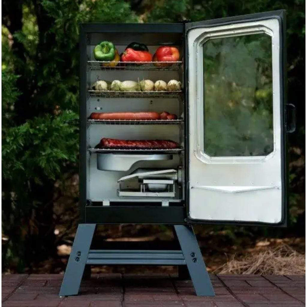 Black Masterbuilt digital electric smoker with four racks – view 6