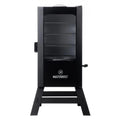 Black Masterbuilt digital electric smoker with four racks