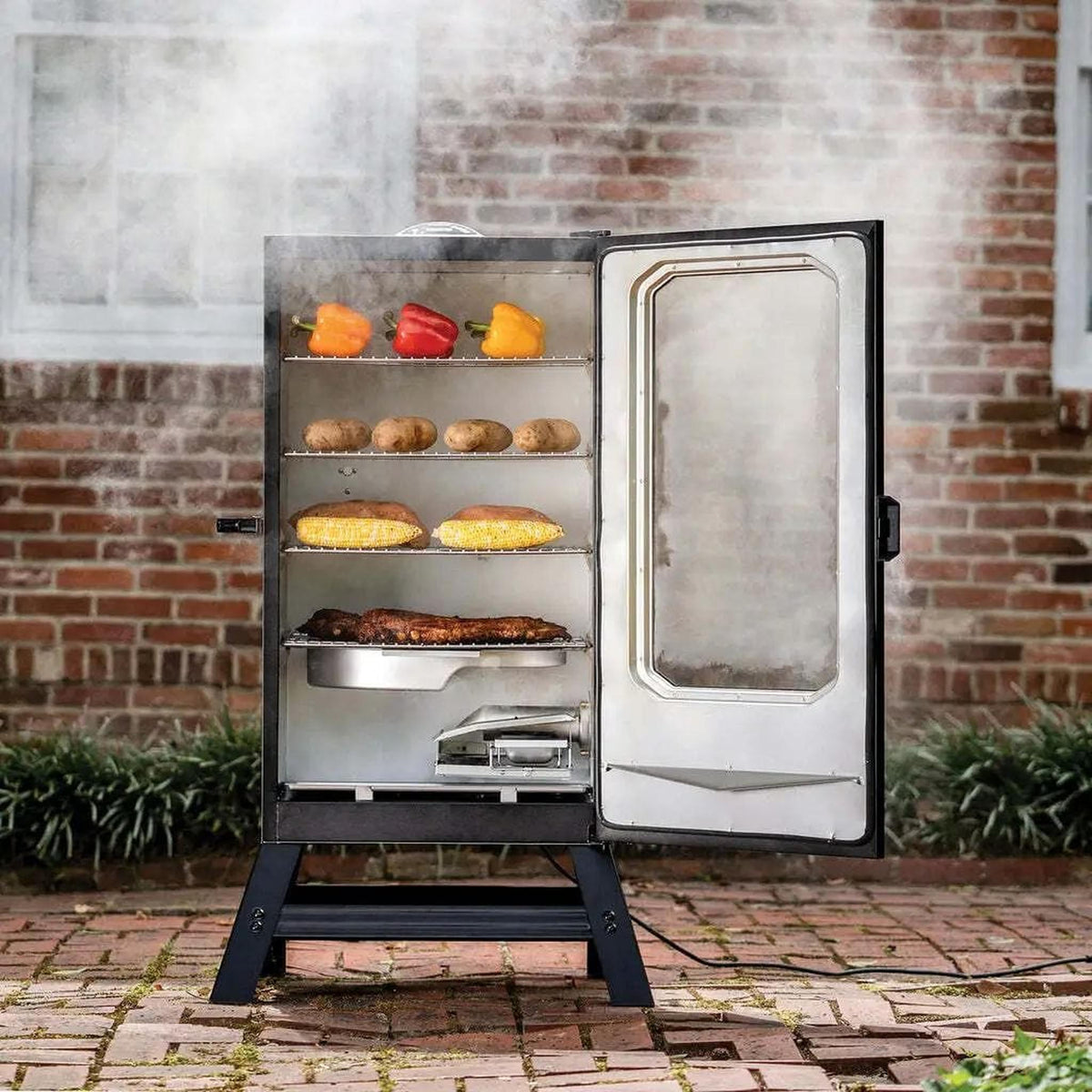 Masterbuilt 40 inch digital electric smoker with viewing window and legs – view 4