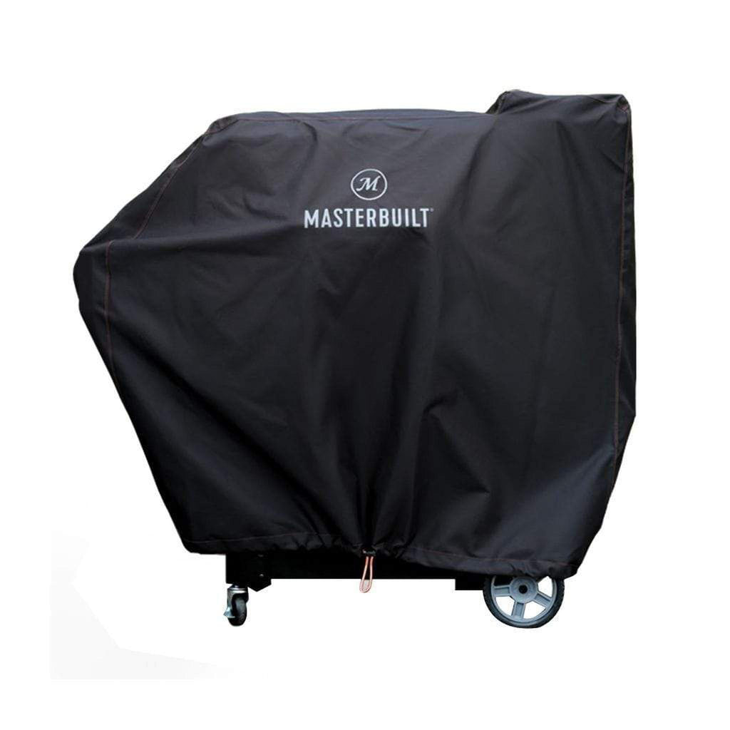Black Masterbuilt cover fitted over a Gravity Series 800 grill