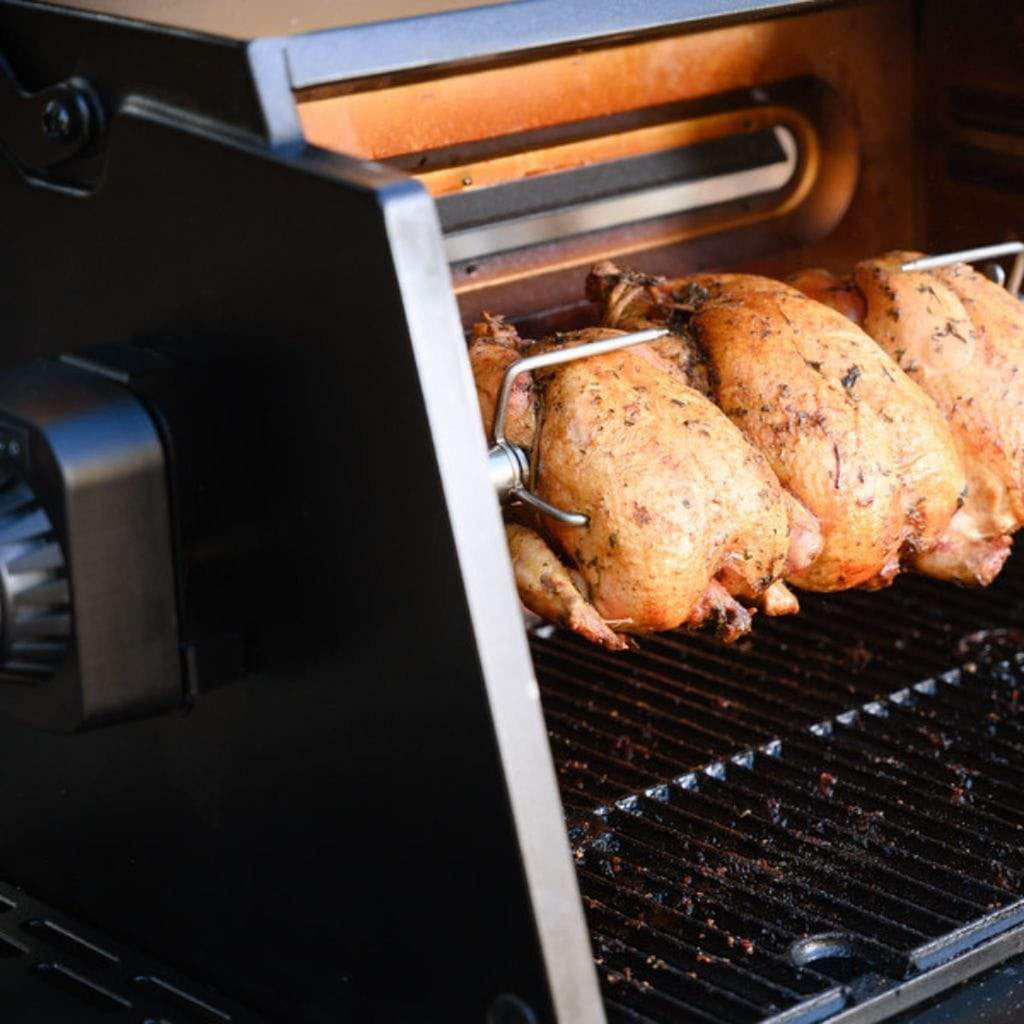 Masterbuilt Gravity Series rotisserie kit with spit rod, claws and motor – view 6