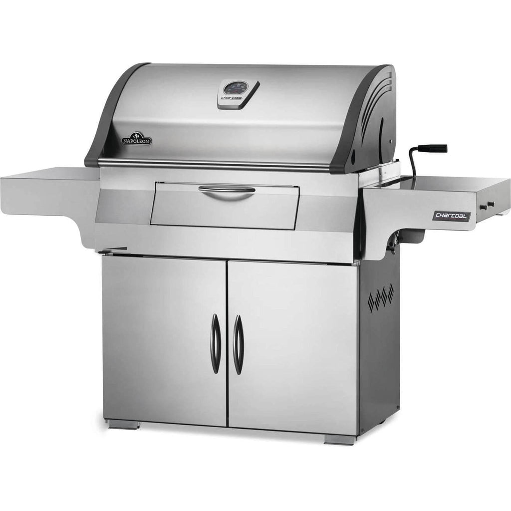 Napoleon Charcoal Professional PRO605 stainless steel freestanding charcoal grill – view 2
