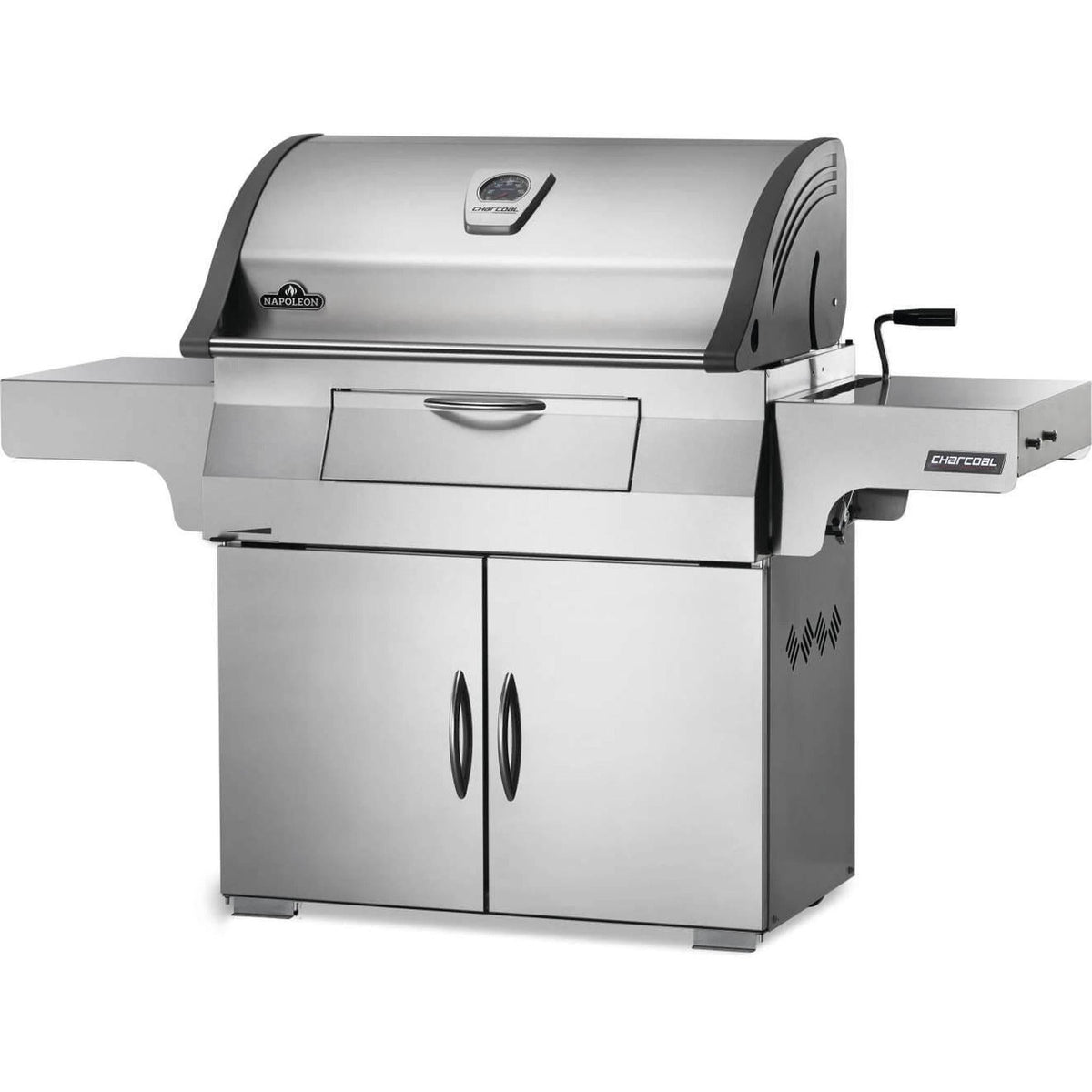 Napoleon Charcoal Professional PRO605 stainless steel freestanding charcoal grill – view 2