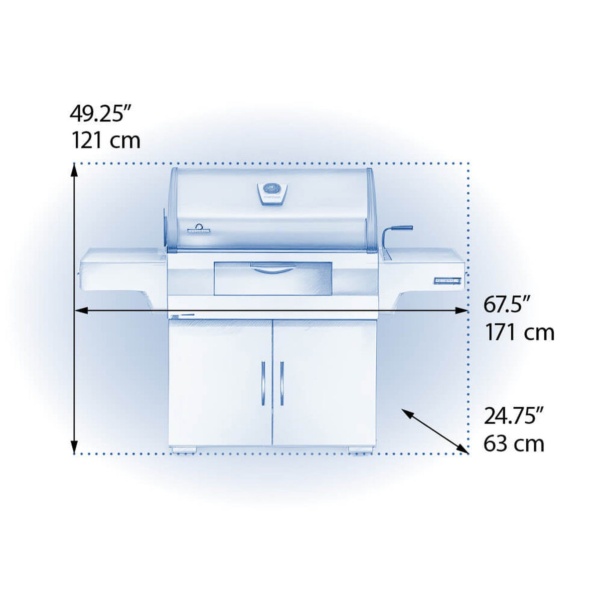 Napoleon Charcoal Professional PRO605 stainless steel freestanding charcoal grill – view 9