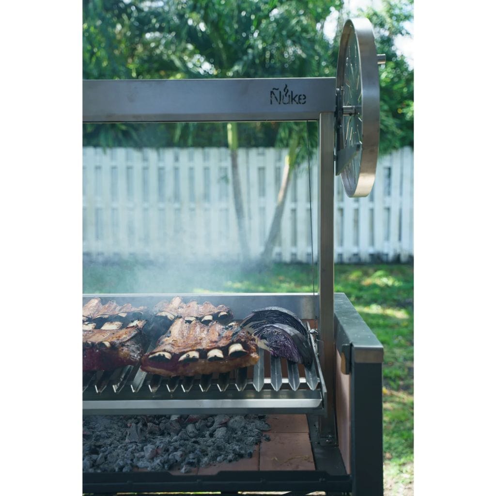 Ñuke Puma 52 inch Argentine gaucho grill with Santa Maria control wheel – view 13