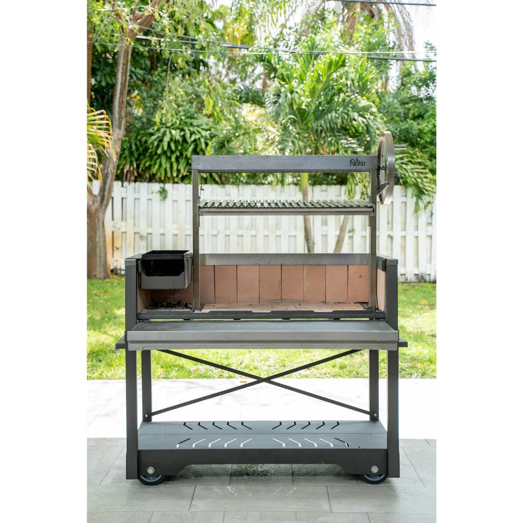 Ñuke Puma 52 inch Argentine gaucho grill with Santa Maria control wheel – view 2