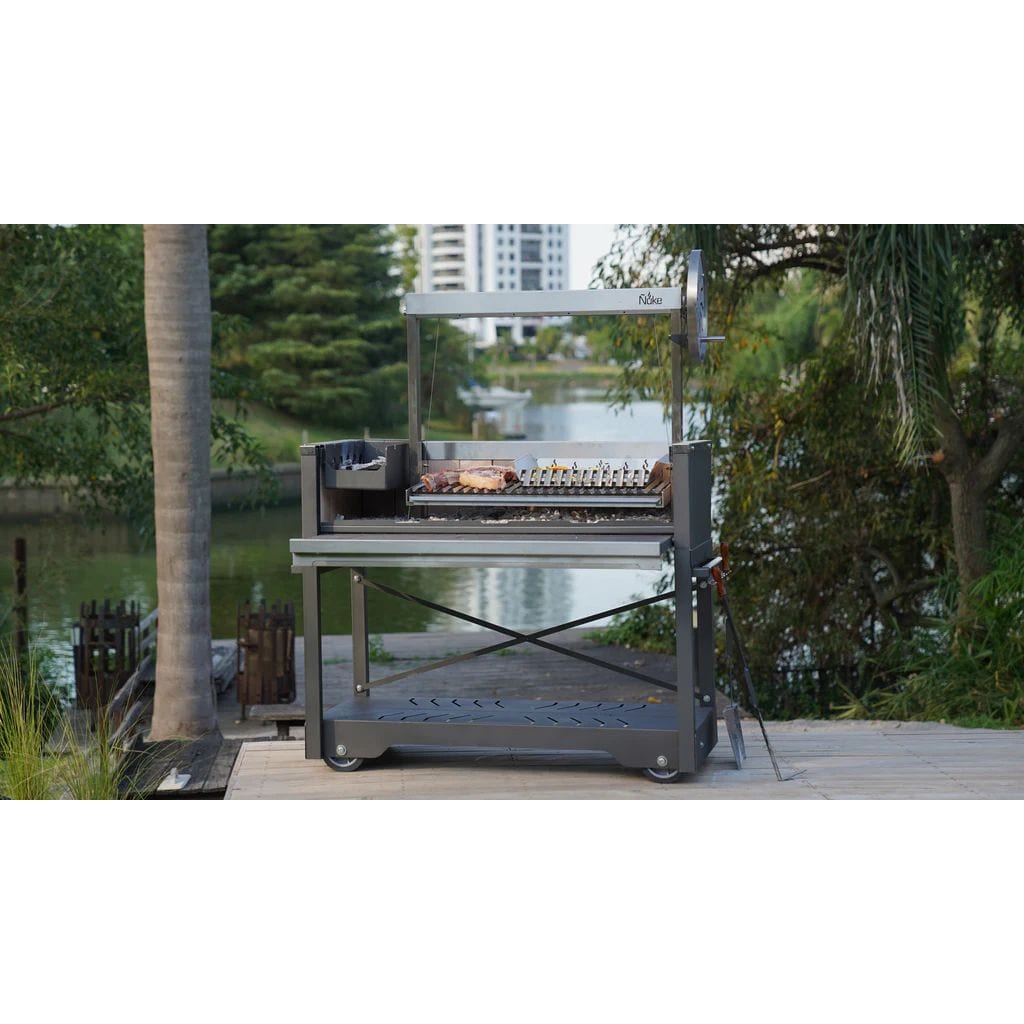 Ñuke Puma 52 inch Argentine gaucho grill with Santa Maria control wheel – view 21