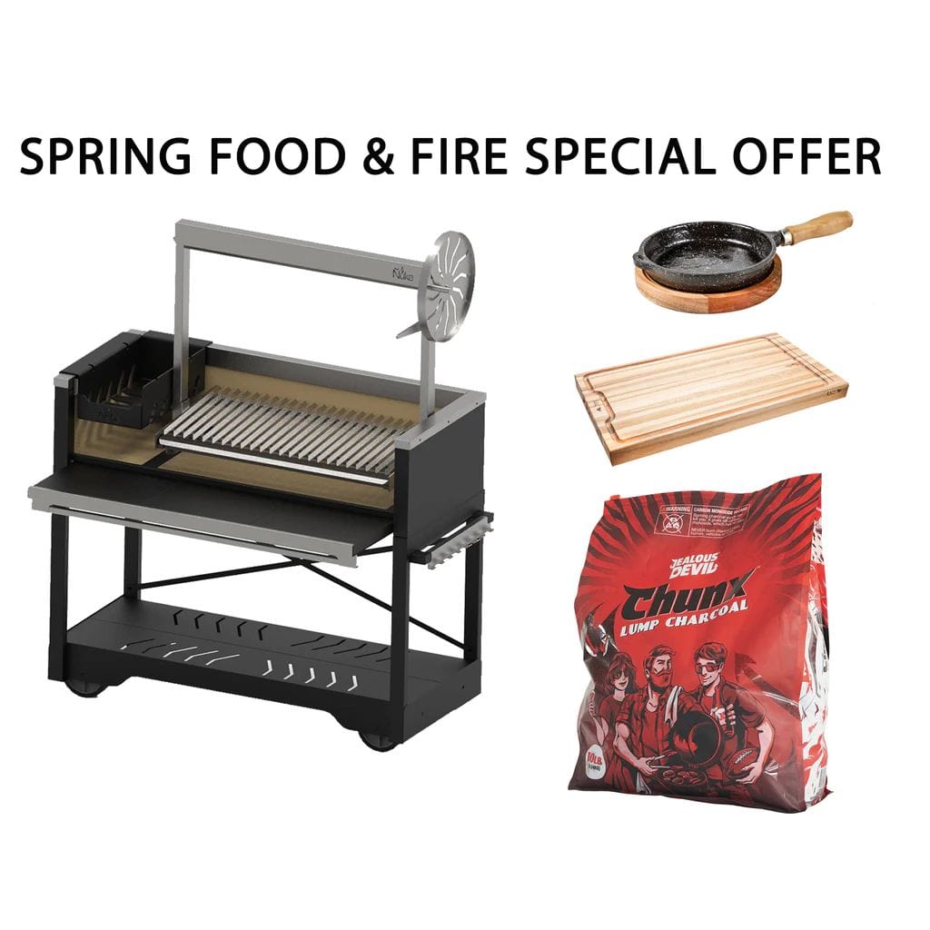 Ñuke Puma 52 inch Argentine gaucho grill with Santa Maria control wheel – view 23
