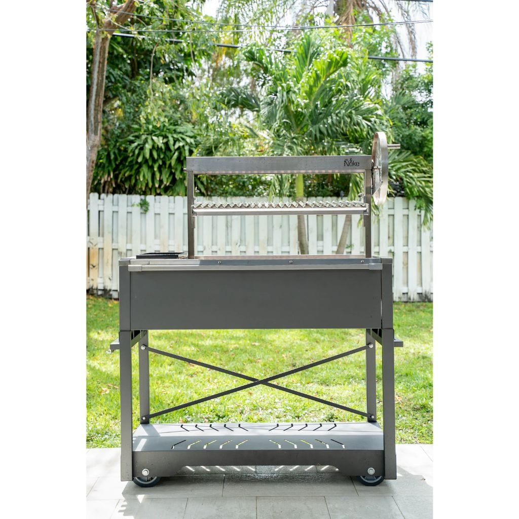Ñuke Puma 52 inch Argentine gaucho grill with Santa Maria control wheel – view 3