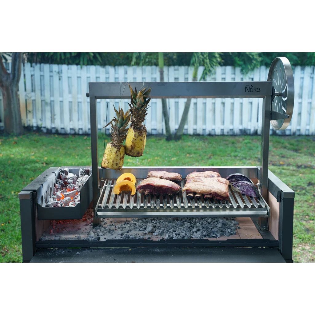 Ñuke Puma 52 inch Argentine gaucho grill with Santa Maria control wheel – view 8