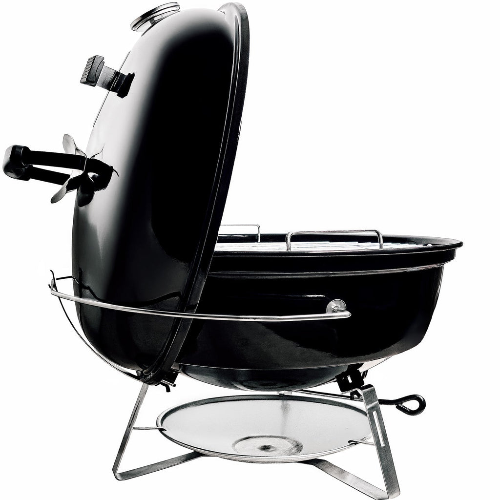 Black SnS Grills Home N Roam 18 inch travel kettle charcoal grill – view 2