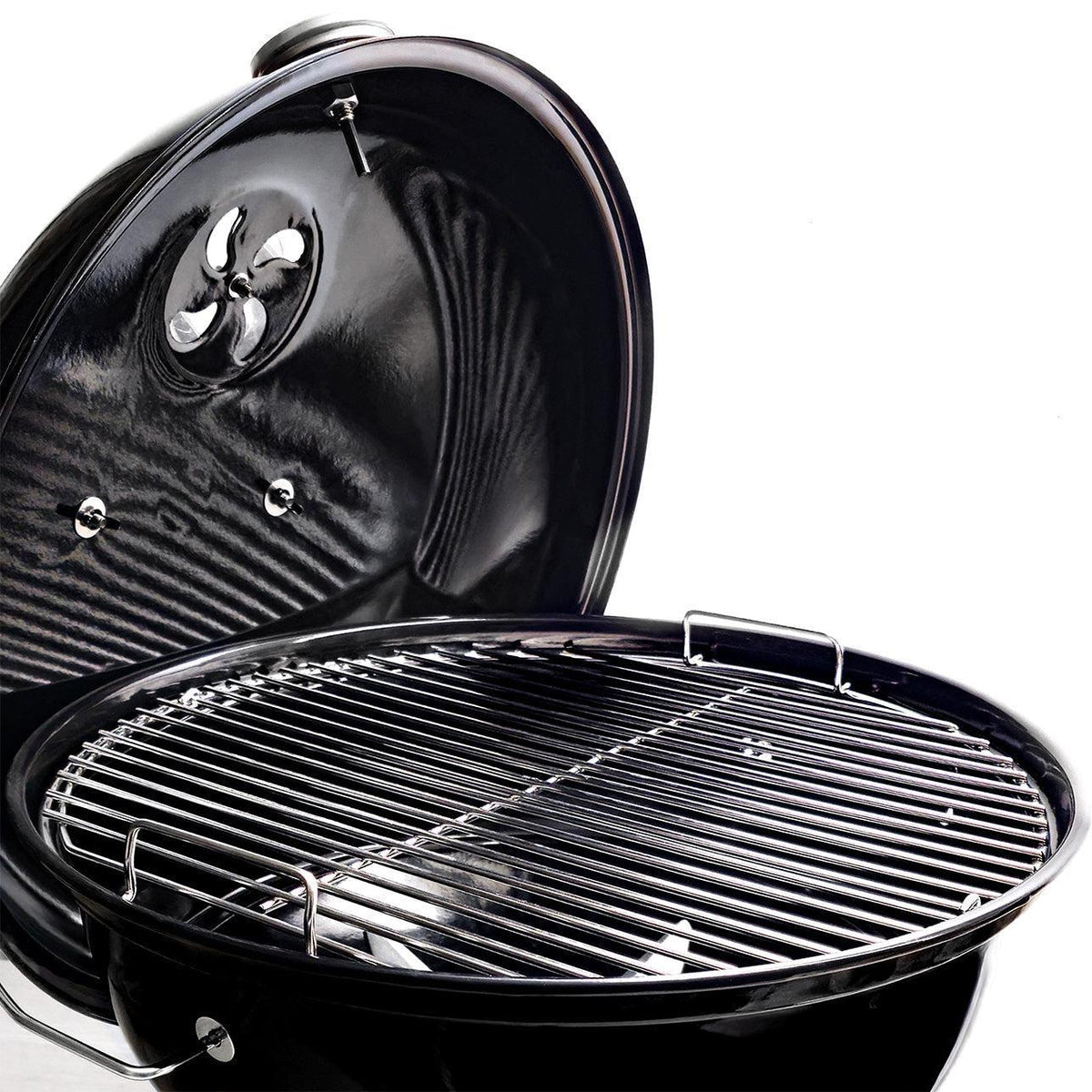 Black SnS Grills Home N Roam 18 inch travel kettle charcoal grill – view 4