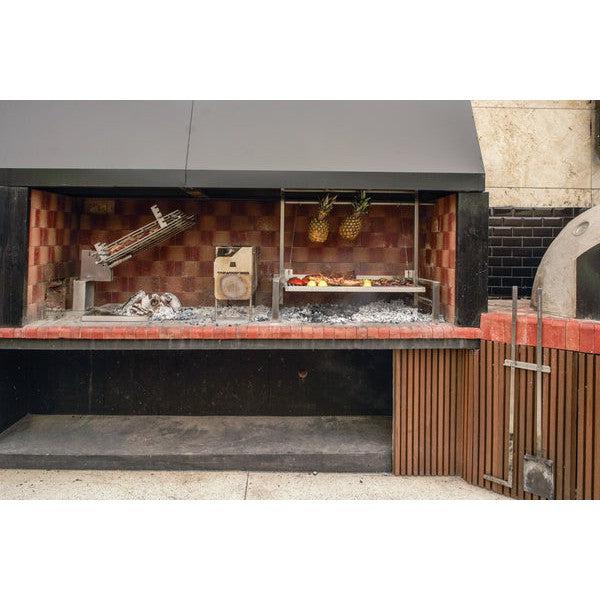 Tagwood BBQ BBQ09SS 40 inch stainless steel Argentine grill insert with V-shaped grates – view 18