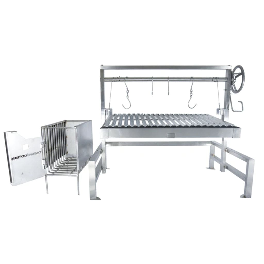Tagwood BBQ BBQ09SS 40 inch stainless steel Argentine grill insert with V-shaped grates – view 4