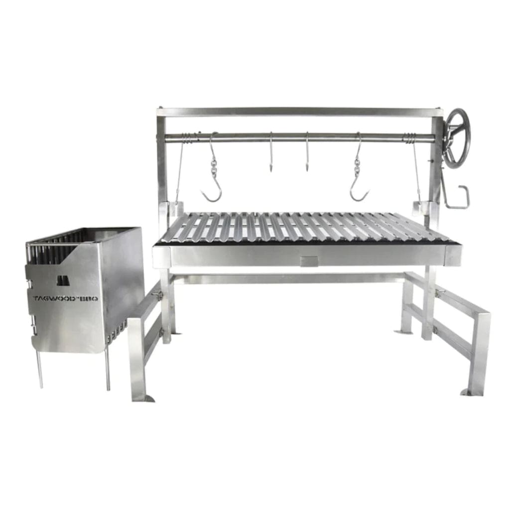 Tagwood BBQ BBQ09SS 40 inch stainless steel Argentine grill insert with V-shaped grates