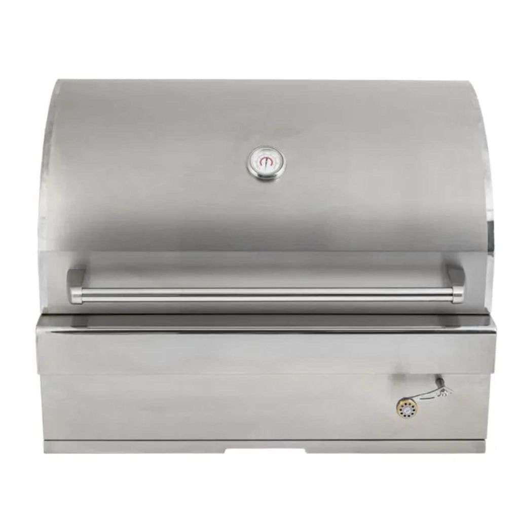 Turbo 32 inch stainless steel built-in charcoal grill